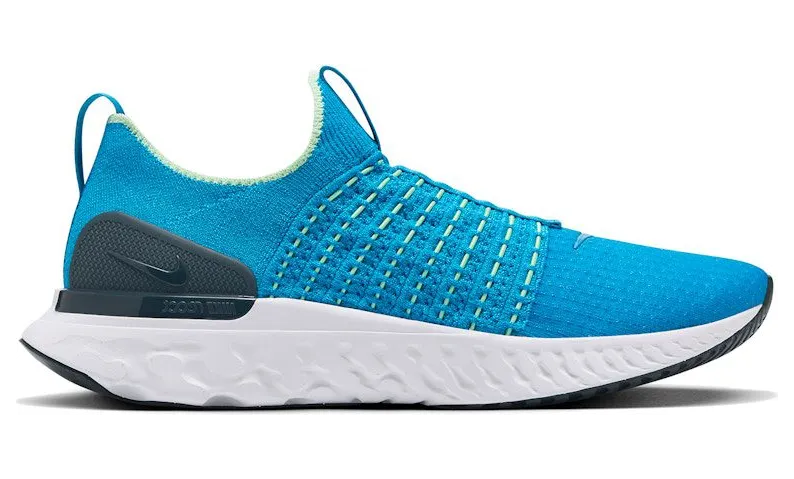 Nike React Phantom Run Flyknit 2 Blue Orbit Vapor Green Deep Ocean (CJ0277-402)