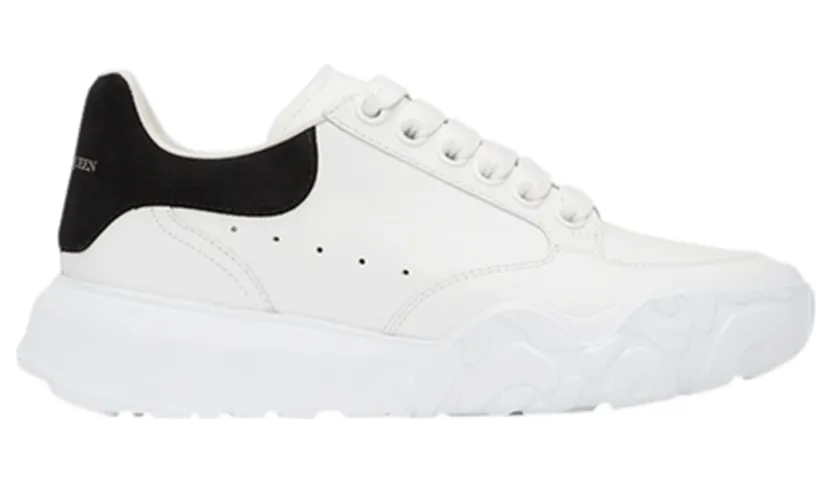 Alexander McQueen Oversized Court Trainer White Black (W) (633915WIA9A9061)