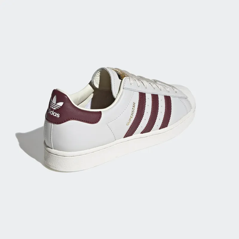 adidas Superstar Off White / Maroon / Off White (H68187)