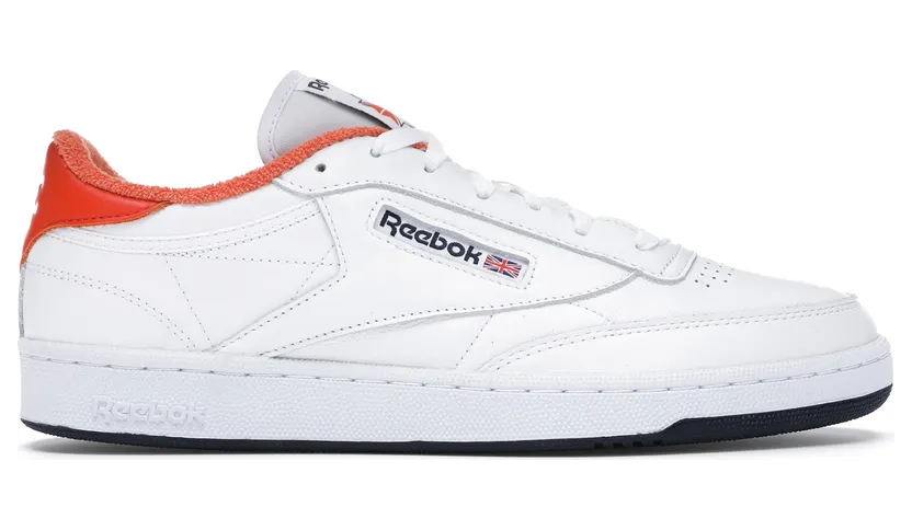 Reebok Club C 85 Eric Emanuel White Orange Navy White/Energy Orange-Collegiate Navy (Other Brands Reebok)