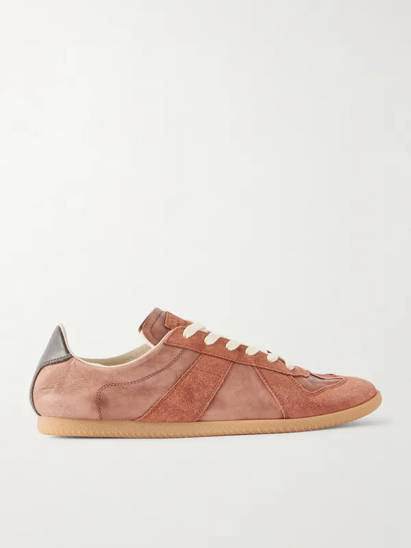 Maison Margiela Replica Suede-Trimmed Leather Dark brown (S57WS0557)
