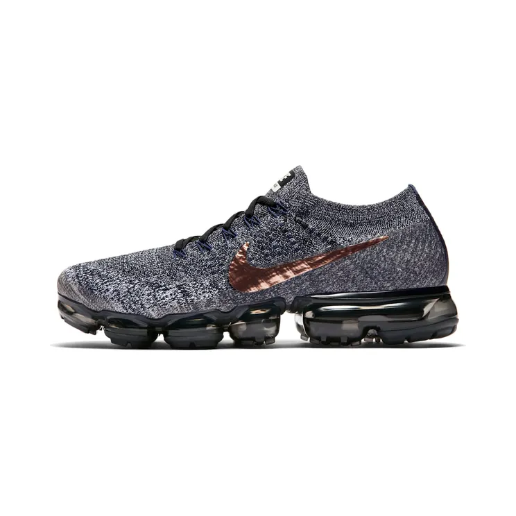 Nike Air VaporMax Flyknit Explorer “Black / College Navy / Metallic Red Bronze” (849558-010)