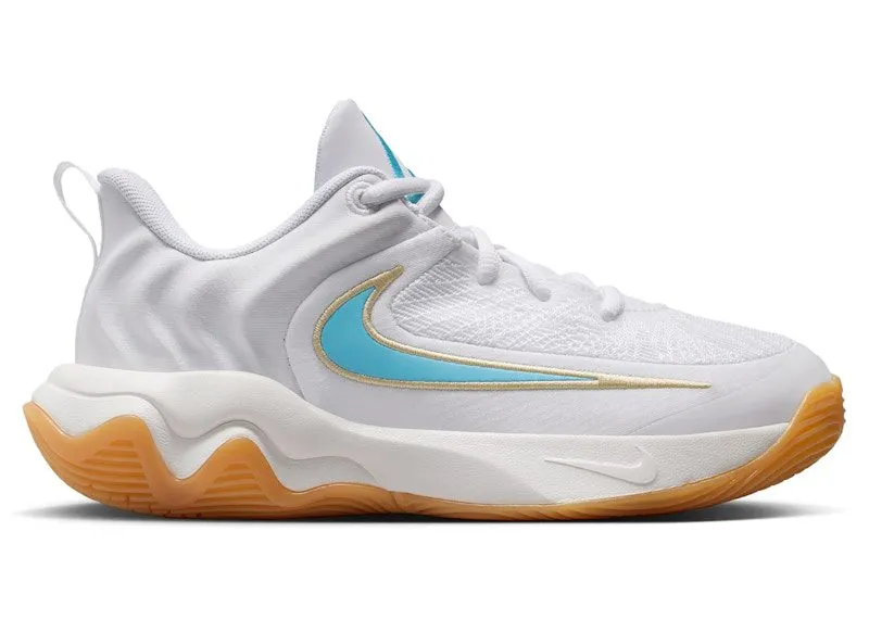 Nike Giannis Immortality 4 White Team Gold Gum Yellow Aquarius Blue (IH7664-100)