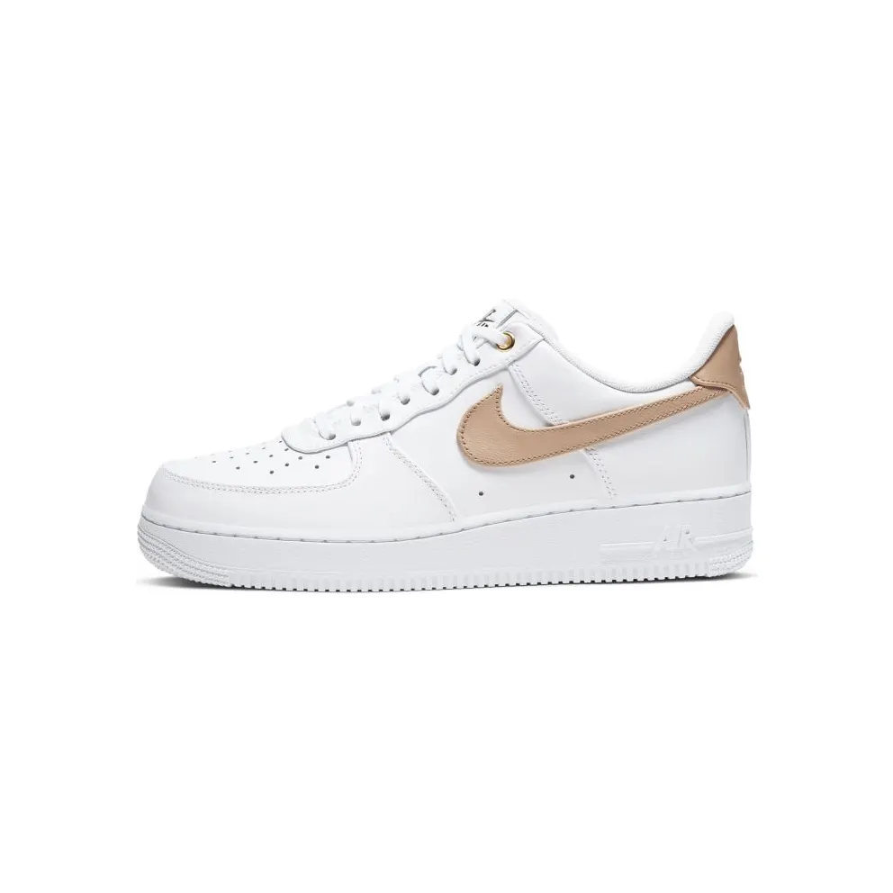 Nike Air Force 1 Low White Vachetta Tan White/Black-Metallic Gold-Vachetta Tan (CU6675-100)
