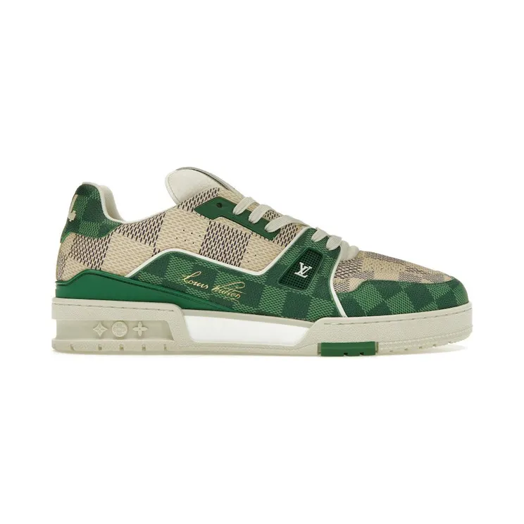 Louis Vuitton LV Trainer Damier White Green (1AC58D)