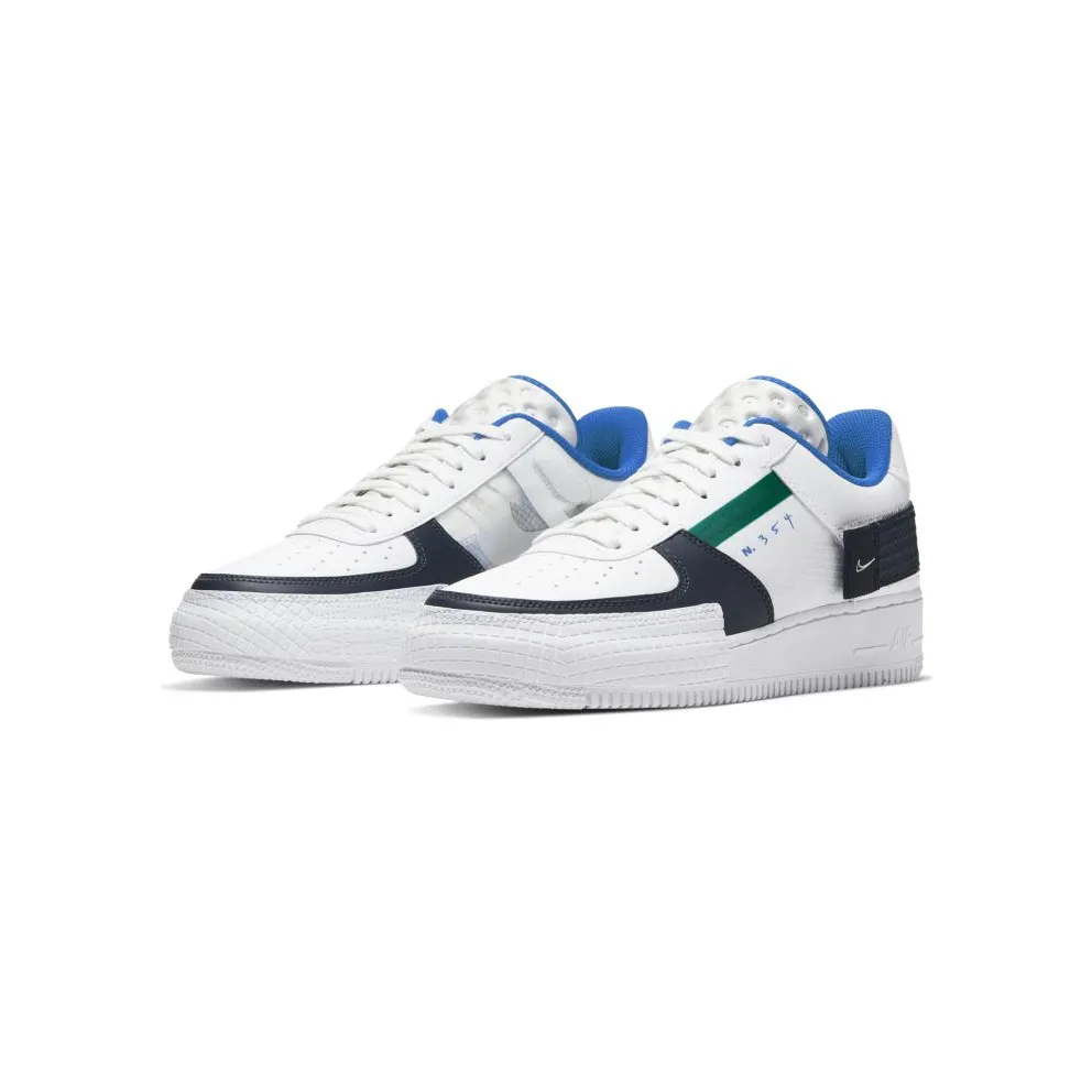 Nike Air Force 1 Type White Obsidian White/Obsidian-Photo Blue-White (CQ2344-100)