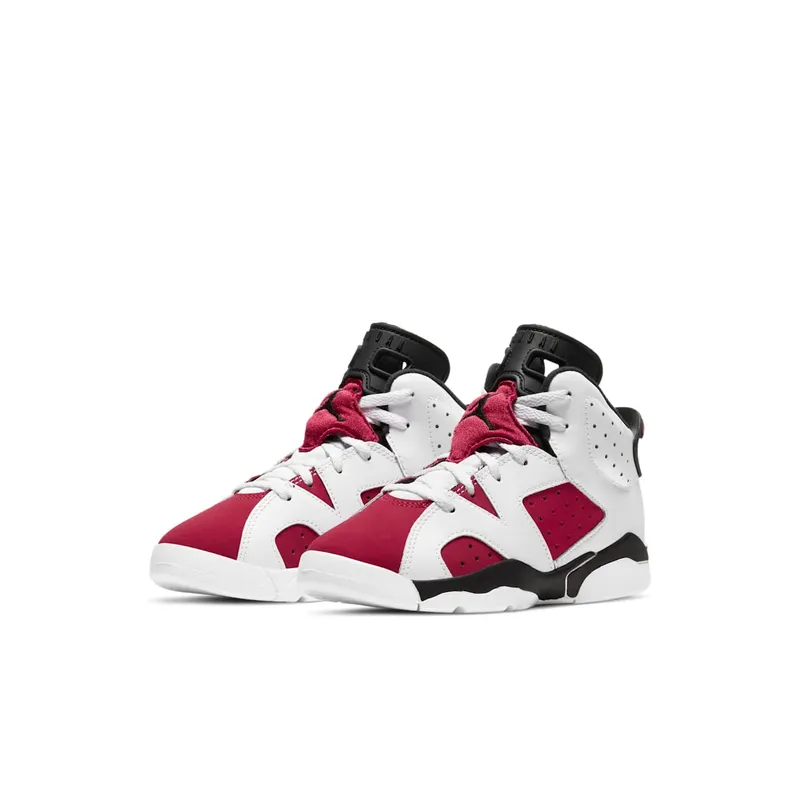 Jordan 6 Retro Carmine 2021 (PS) White/Black-Carmine (384666-106)