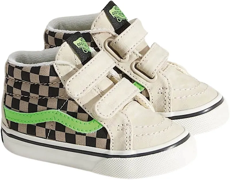 Vans SK8-Mid beige – Black – limegroen (VN000D0PEN91)