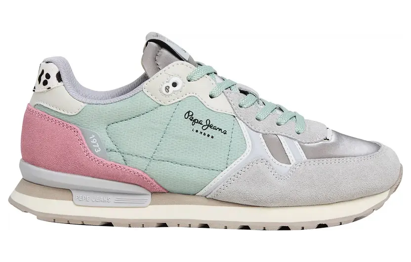 Pepe Jeans PèPè sneaker Grijs / Lichtgrijs / Mintgroen (PLS400023-905)