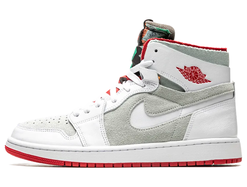 Air Jordan 1 Zoom CMFTen Wit – “: White / True Red / Light Silver / Dark Concord” (CT0978-100)