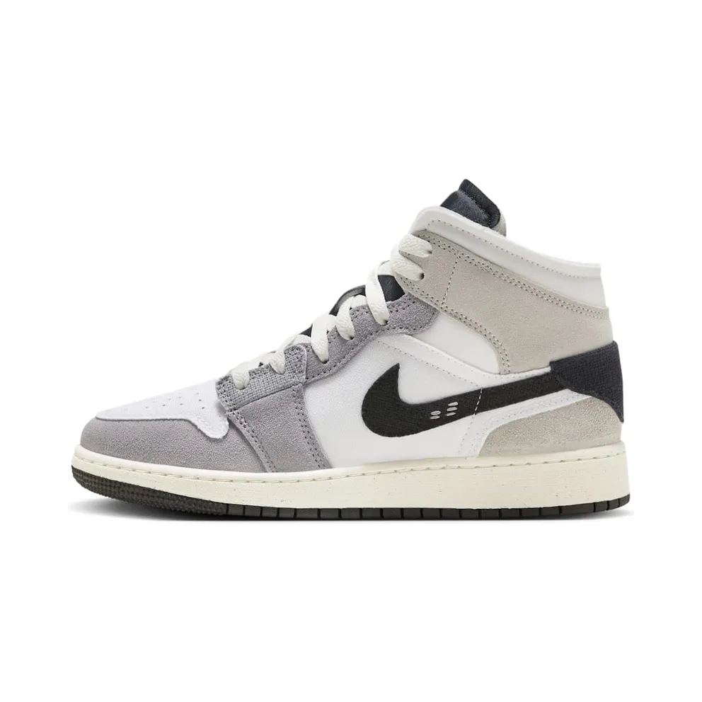 Air Jordan 1 Mid SE Craft GS “Cement Grey” (FD9091-002)