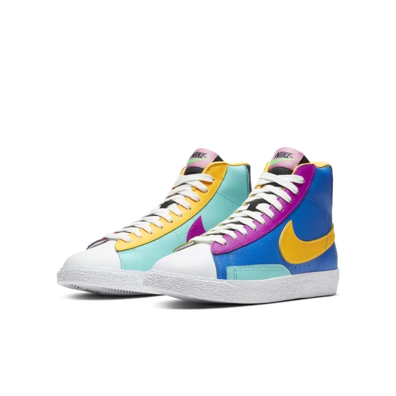 Nike Blazer Mid Multi-Color (GS) Battle Blue/Aurora-Vivid Purple-Laser Orange (CZ9441-400)