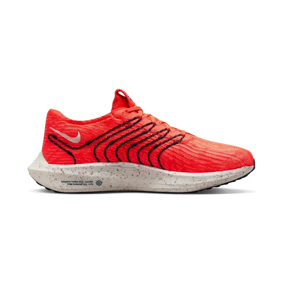 Nike Pegasus Turbo Next Nature “Bright Crimson / Hot Punch / Obsidian / White” (DM3413-600)