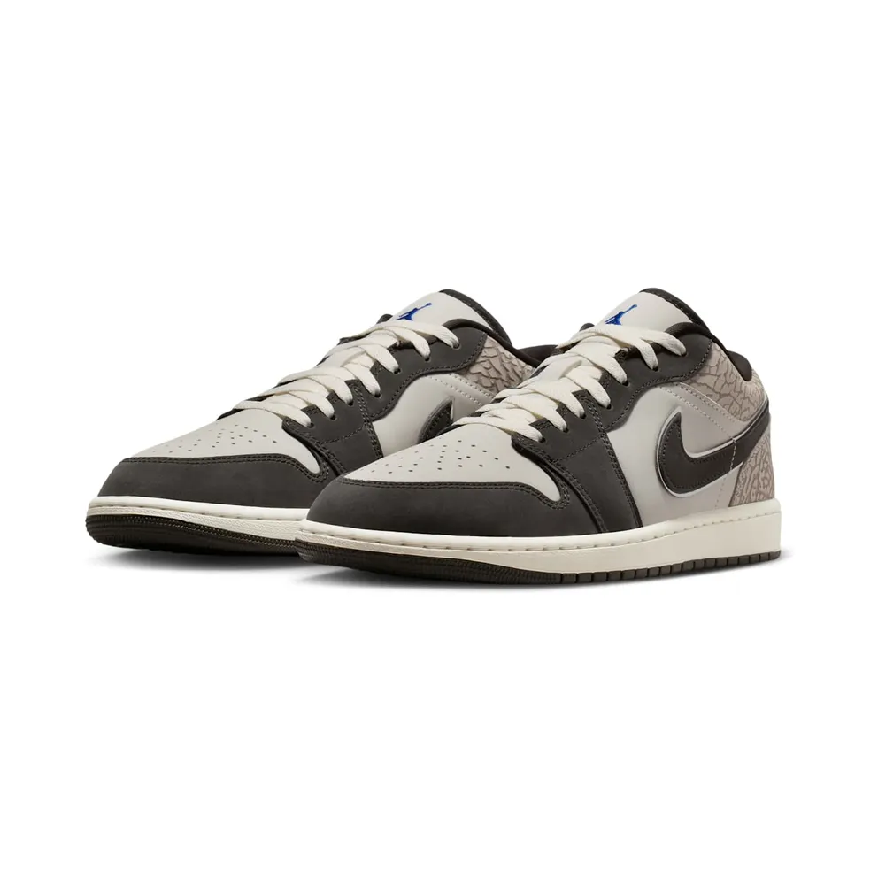 Air Jordan 1 Low SE “Sail Deep Pewter Elephent Print” (IU2268-100)