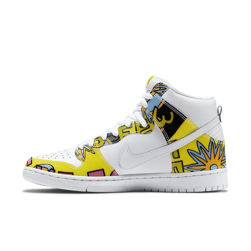 Nike Dunk SB High De La Soul (2015) White/Firefly (748751-177)