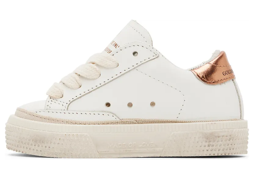 Golden Goose Baby White May Sneakers (GJF00112.F003303.11216) (4)