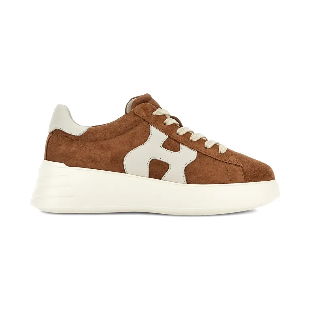 Hogan Rebel sneakers met plateauzool – Bruin (HXW5620DN61UHO)