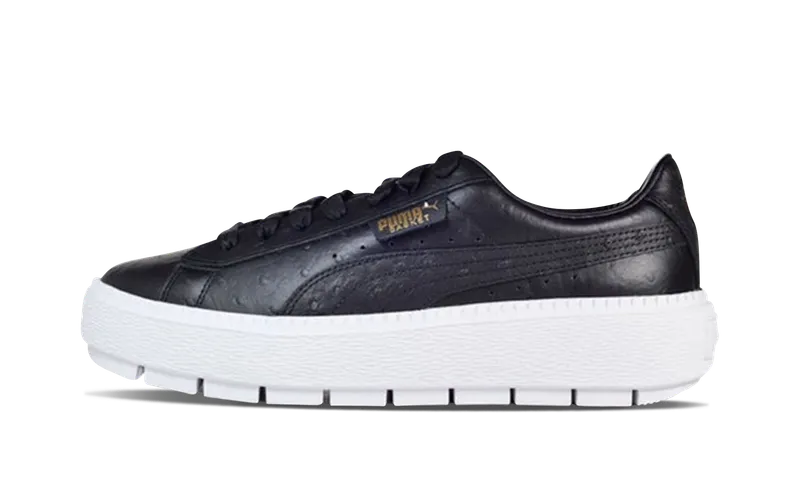 Puma PLATFORM TRACE OSTRICH “Black Ostrich” (366684-01)