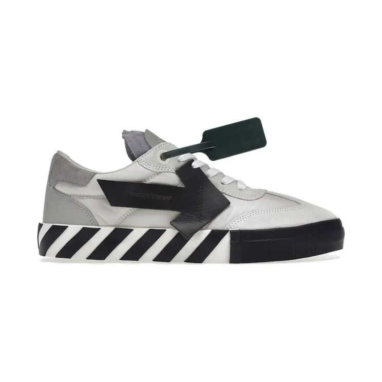 OFF-WHITE New Vulcanized Low White Black Grey Lilac (OMIA232F22LEA0010110)