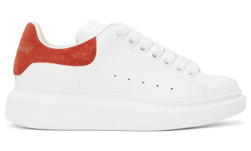 Alexander McQueen White & Red Snake Oversized (650788 WHZ4K)