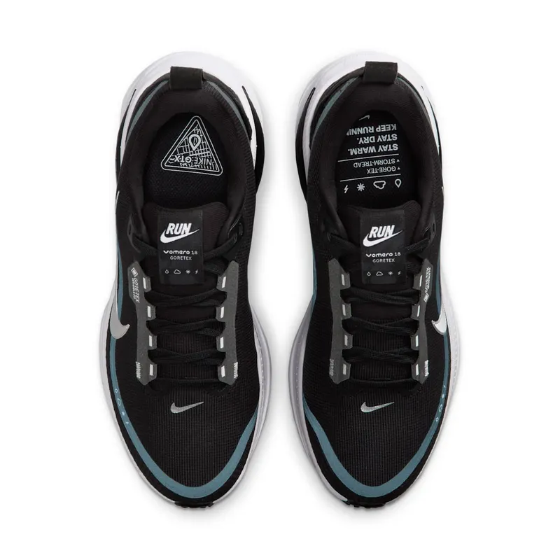 Nike Vomero 18 Gore-Tex Black White Metallic Silver (HQ7002-002)