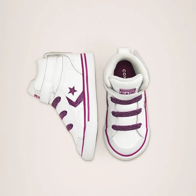 Converse Toddlers’ Coated Glitter Pro Blaze Strap High Top (768477C)