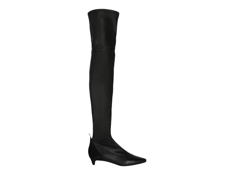Givenchy Over-The-Knee Kitten Heel Boots Black (BE700P-E07B-001)