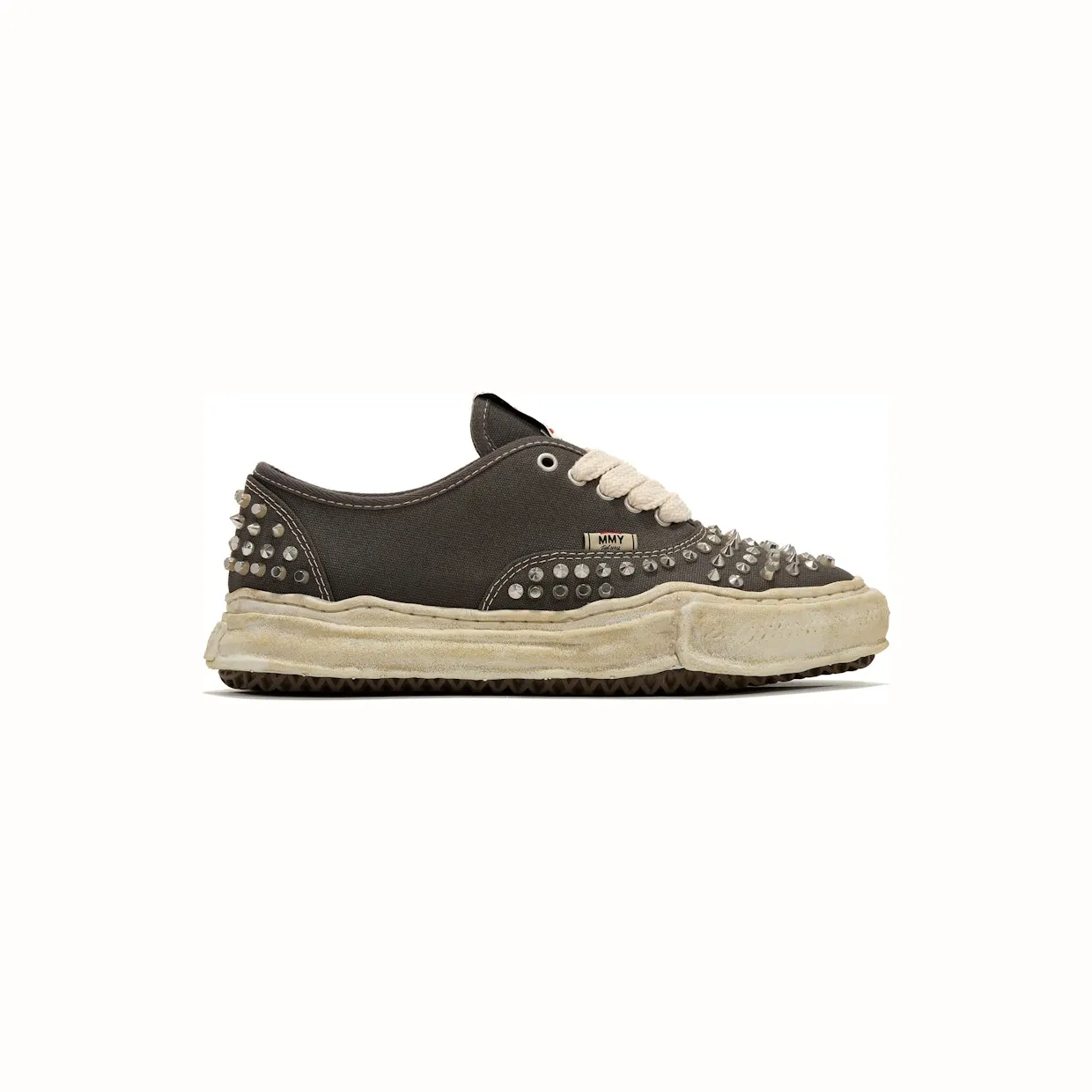 Maison Mihara Yasuhiro Baker OG Sole Studded Canvas Low Grey (A13FW736-GRY)
