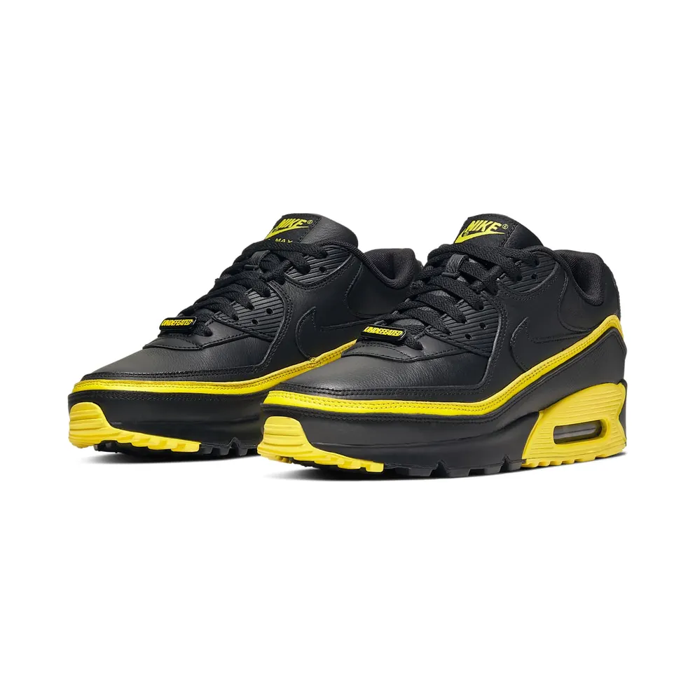 Nike x Undefeated Air Max 90 Black Yellow (2019) (CJ7197-001)