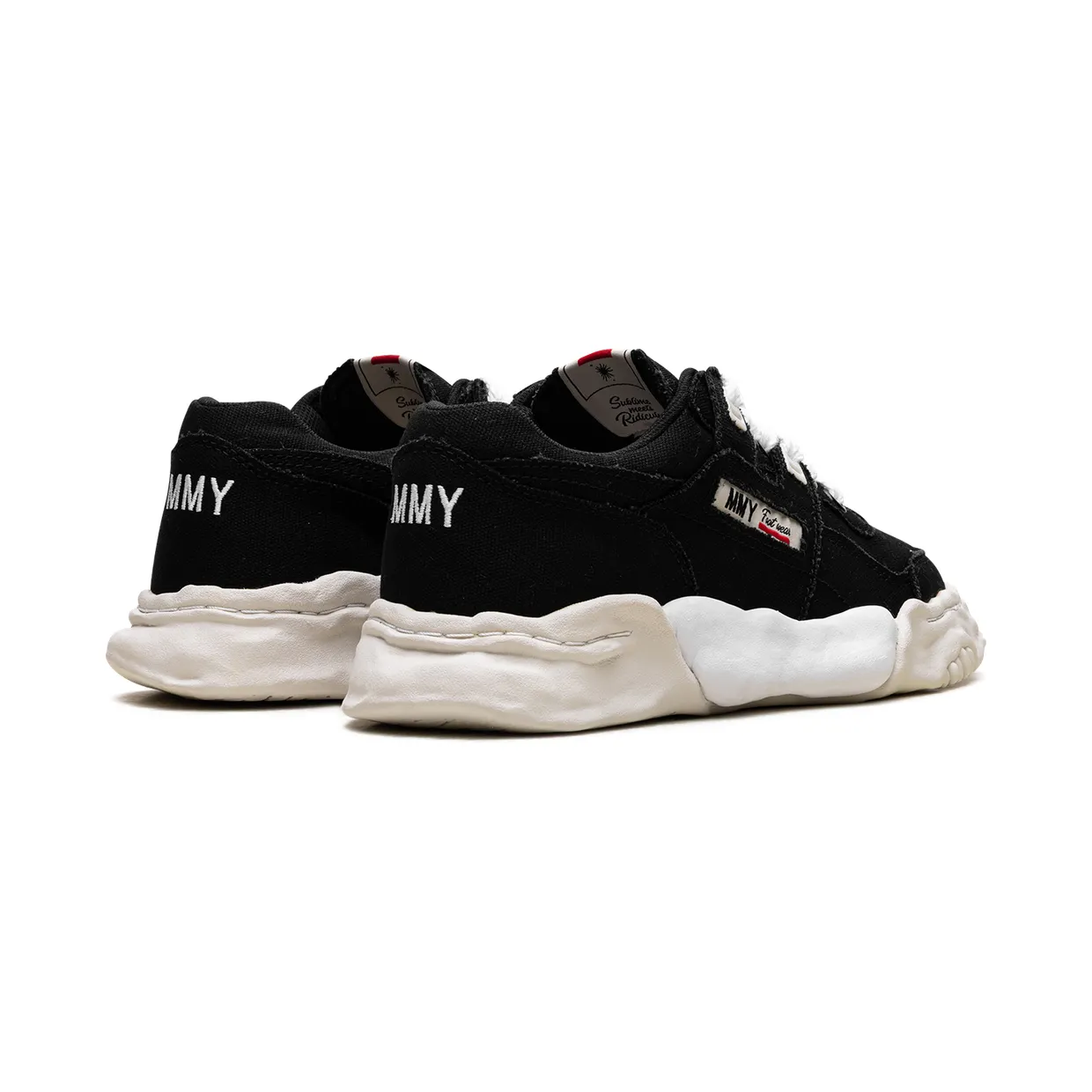 Maison Mihara Yasuhiro Parker OG Sole Cow Canvas Low “BLACK” (A08FW704-BLK) (2)