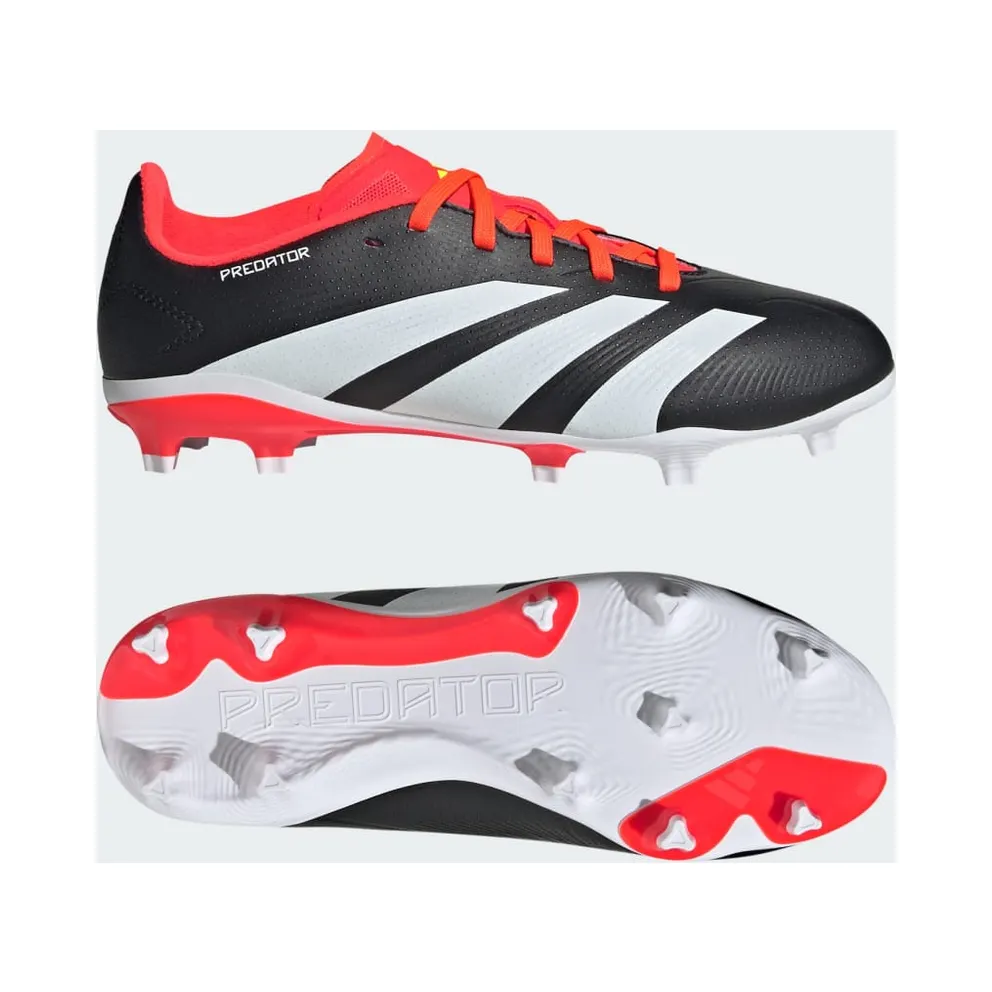 adidas Predator 24 League FG Core Black Cloud White Solar Red (IG7748)