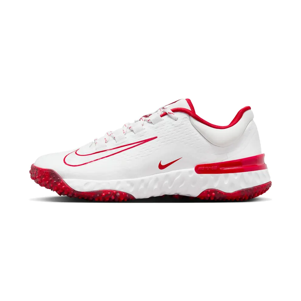 Nike Alpha Huarache Elite 4 Turf White University Red Team Red Pure Platinum (FD2746-104)