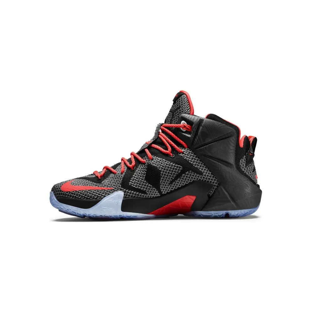 Nike LeBron 12 Court Vision Black/White-Bright Crimson (684593-016)