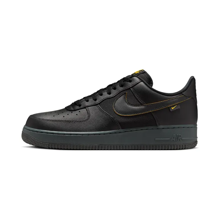 Nike Air Force 1 Low ’07 Ballistic Mesh “Black / Dark Smoke Grey / University Gold” (FZ4617-001)