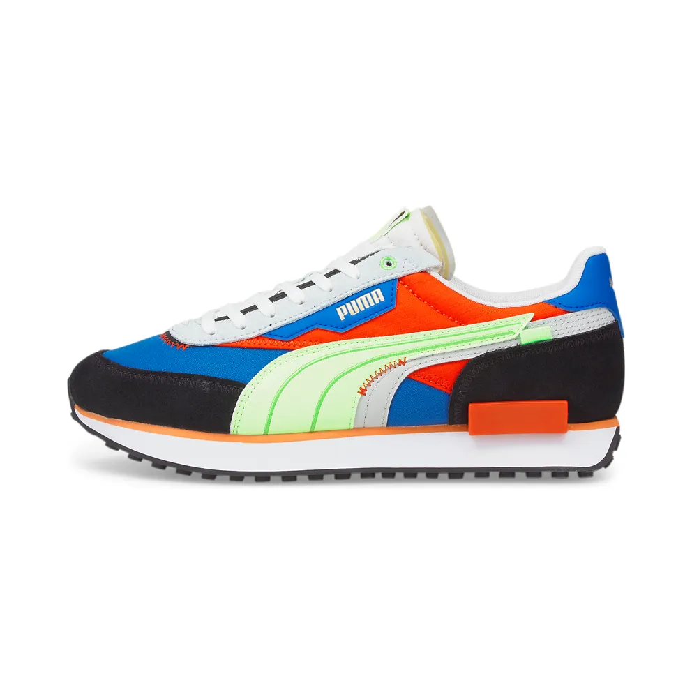 Women’s PUMA Future Rider Displaced Victoria Blue/Fizzy Lime (383148-02)