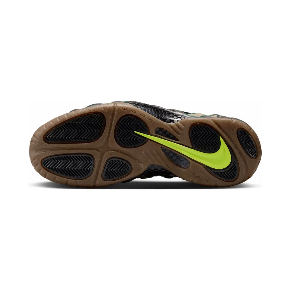 Nike Air Foamposite Pro – Camo – “Black / Black-Voltage Green-Gum Dark Brown” (IM5204-001)