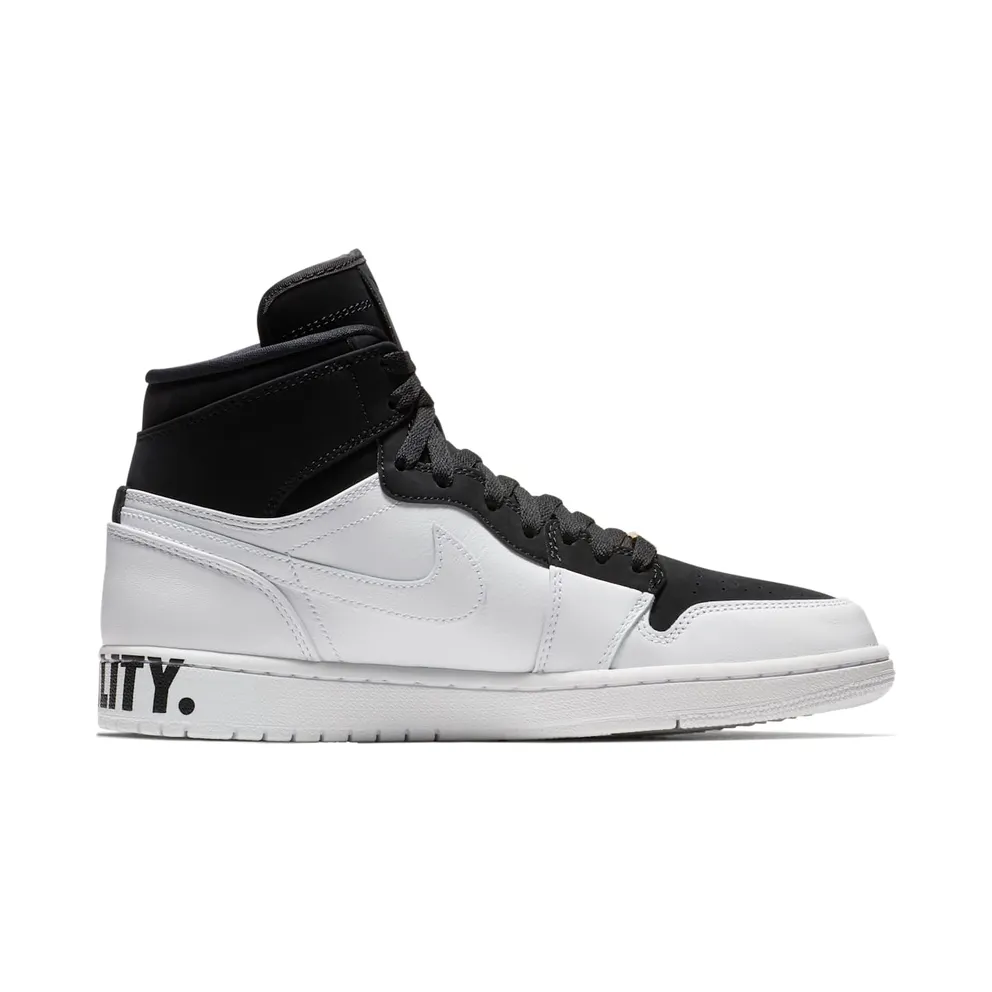 Jordan 1 Retro High Equality Black History Month (2018) Black/Black-White-Metallic Gold (AQ7474-001)