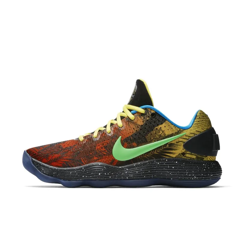 Nike  Hyperdunk 2017 Low LA Black/Multi-Color-Tour Yellow-Team Orange (AH9053-001)