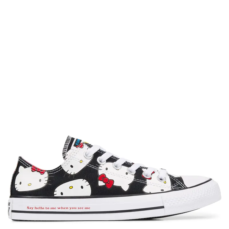 Converse Chuck Taylor All-Star Ox Hello Kitty Black Black/Prism Pink-White (162947C)