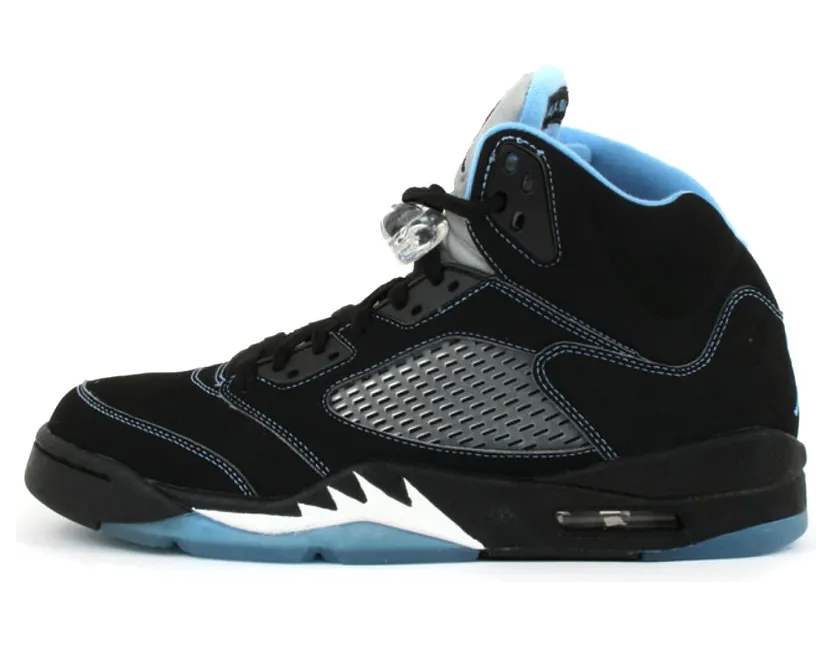 Air Jordan 5 Retro LS ‘UNC’ Black/University Blue-White (314259-041)