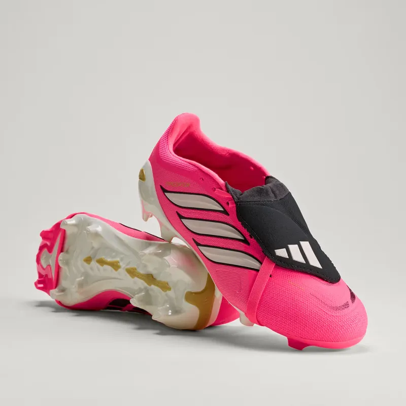 Adidas Predator League Fold-Over Tongue FG Football Boots, Pink (JP6271)