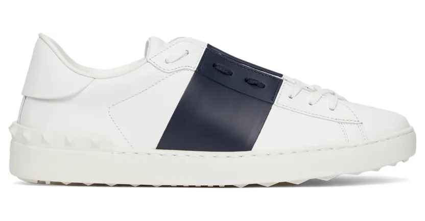 Valentino Garavani White & Black Open Sneakers (WY0S0830BLU)