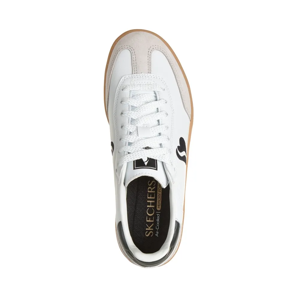 Skechers Academy HI – Stacked Hearts Sneaker White/Black