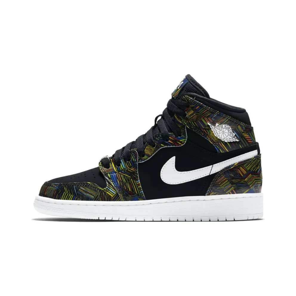 Jordan 1 Retro BHM 2016 (GS) Black/White/Black (739640-045)