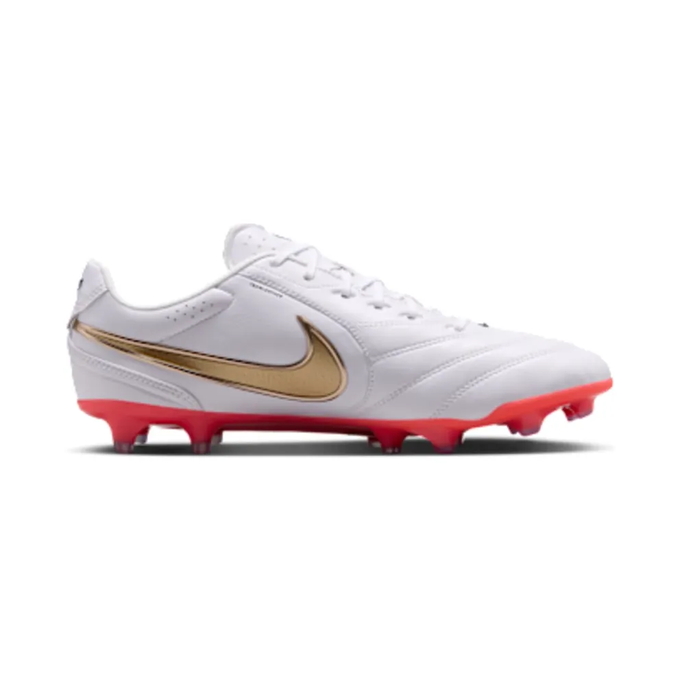 Nike Tiempo Ligera Pro Artificial-Grass Low-Top “White / Bright Crimson / Blur” (HQ3158-102)