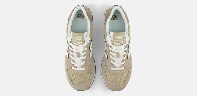 New Balance 574 Light Mushroom Stoneware White (U574ESF)
