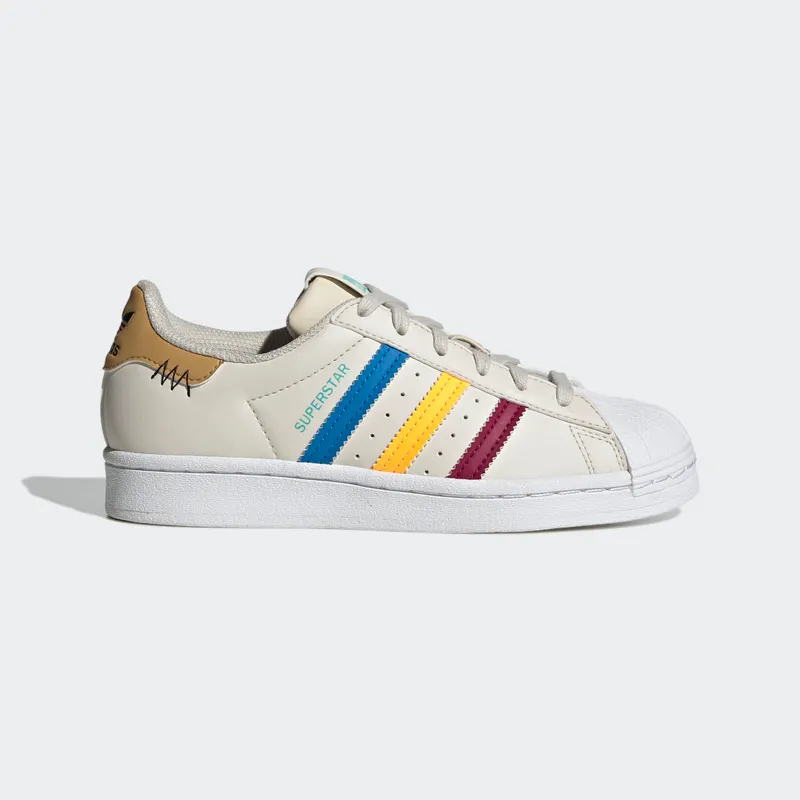 adidas Superstar Aluminium / Legacy Burgundy / Flash Orange (GY7236)