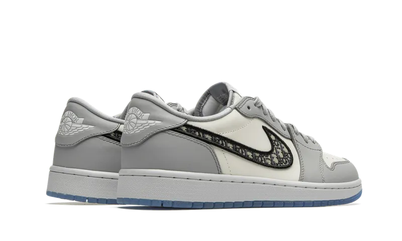 Jordan 1 Retro Low Dior Grey/Black-Sail (CN8608 002)