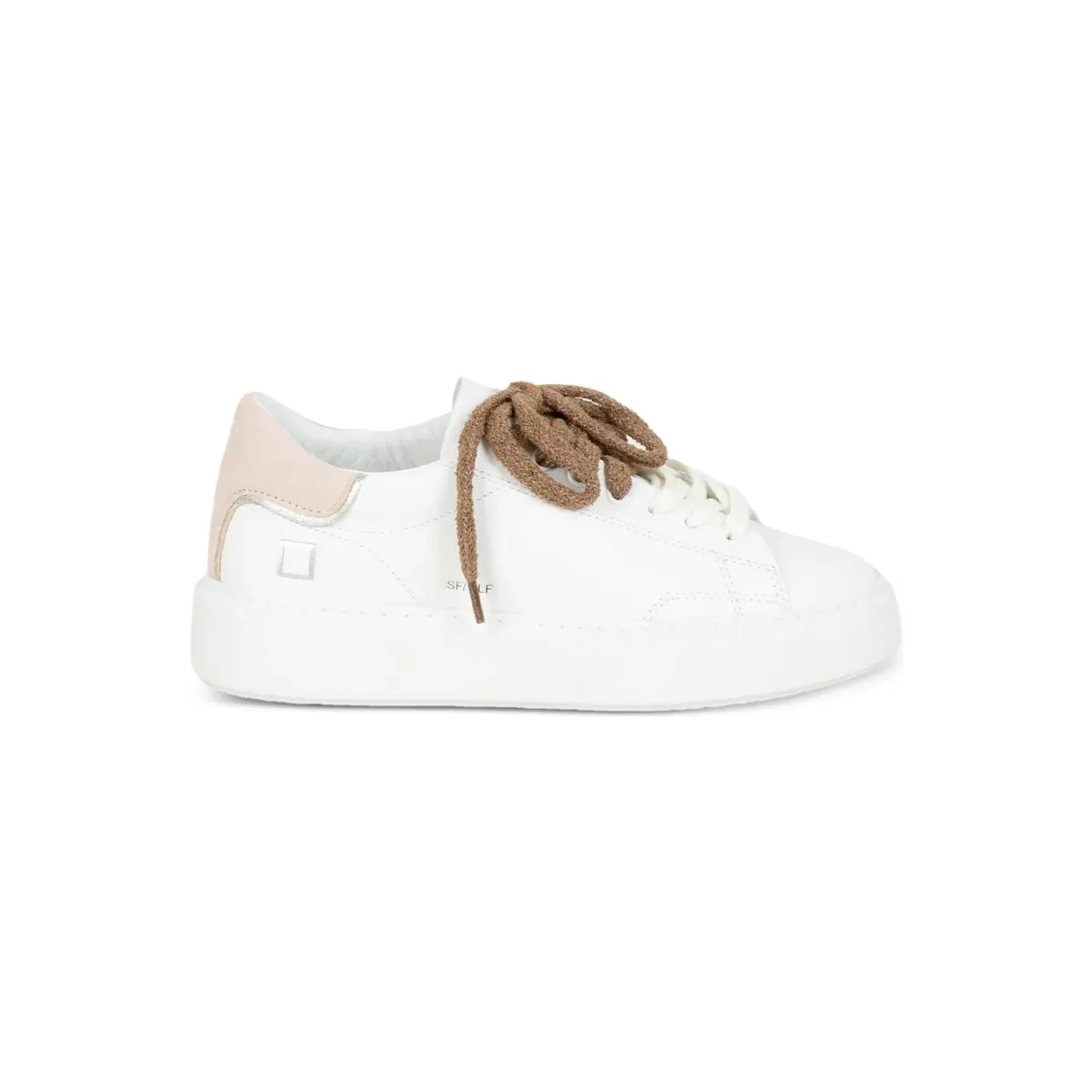 D.A.T.E. Sfera leren “White” (W441SFCASFERACALFWP)