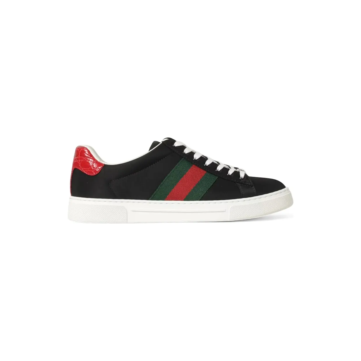 Gucci Ace Nylon Black Red (800891 FADSP 1076)